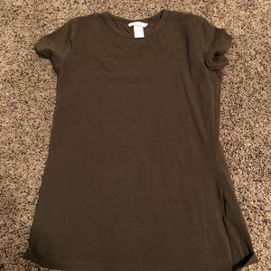 H&M basic army green tee